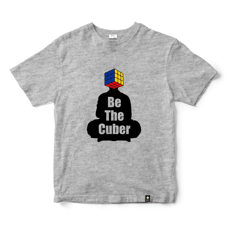 CubeInk Be The Cuber T-Shirt-Grey-Cubelelo
