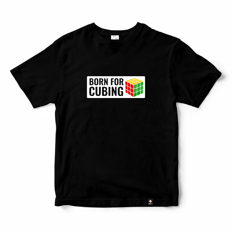 CubeInk Born for Cubing T-Shirt-Cubing T-Shirts-CubeInk