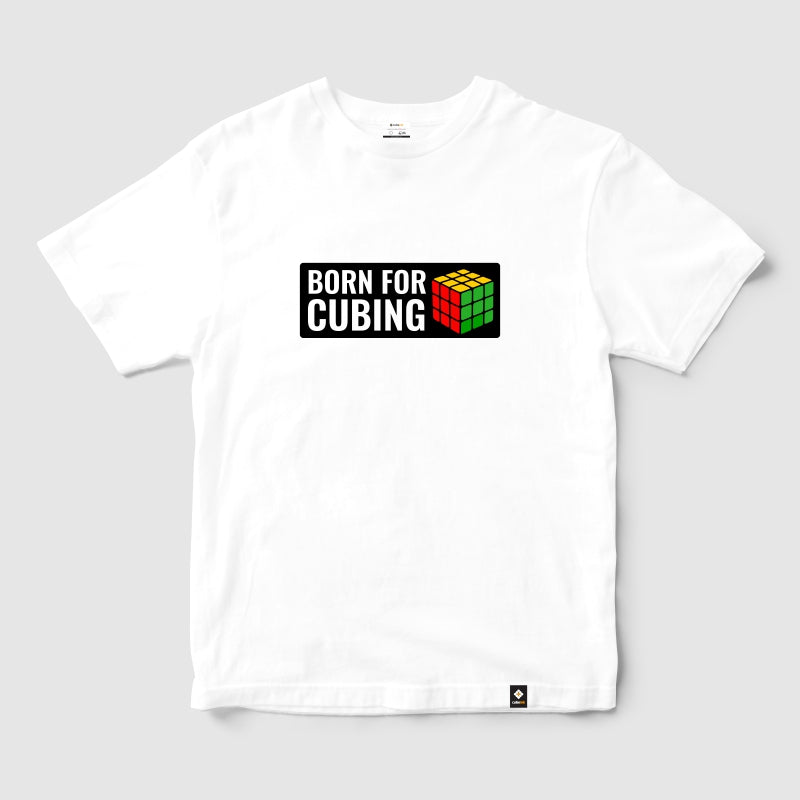CubeInk Born for Cubing T-Shirt-Cubing T-Shirts-CubeInk