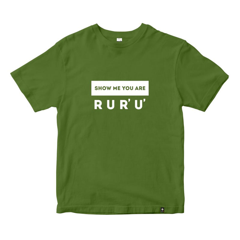 CubeInk R U R' U' Speedcuber T-Shirt-Olive Green-Cubelelo