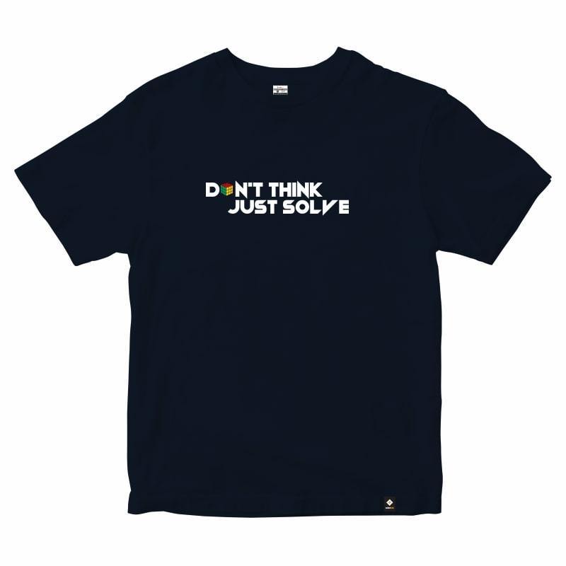 CubeInk Don't Think Just Solve T-Shirt-Cubing T-Shirts-CubeInk