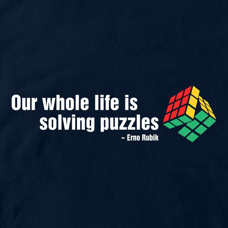 CubeInk Erno Quote Round Neck T-Shirt-Cubing T-Shirts-CubeInk