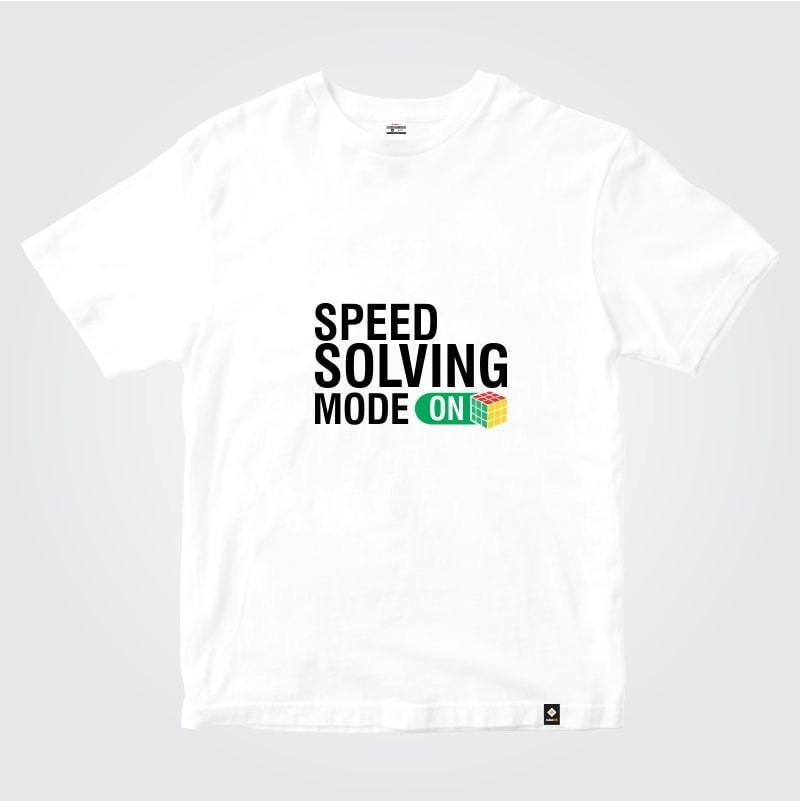 CubeInk Speed Solving Mode - ON T-Shirt-Cubing T-Shirts-CubeInk
