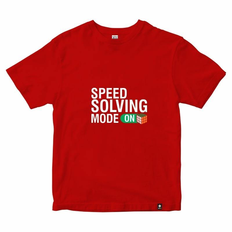 CubeInk Speed Solving Mode - ON T-Shirt-Cubing T-Shirts-CubeInk